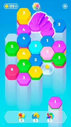 Zrzut ekranu 2 z gry Color Slide - Hexa Puzzle - gra logiczna