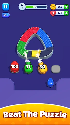 Zrzut ekranu 1 z gry Block Loop Shooter - gra logiczna